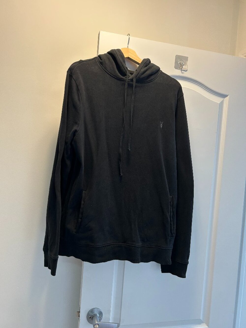 AllSaints Men's Raven Pullover Hoodie - Jet Black - Size Medium